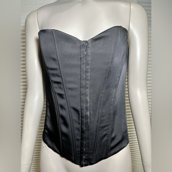 Zara Satin Effect Sweetheart Neckline Corset - Picture 1 of 7